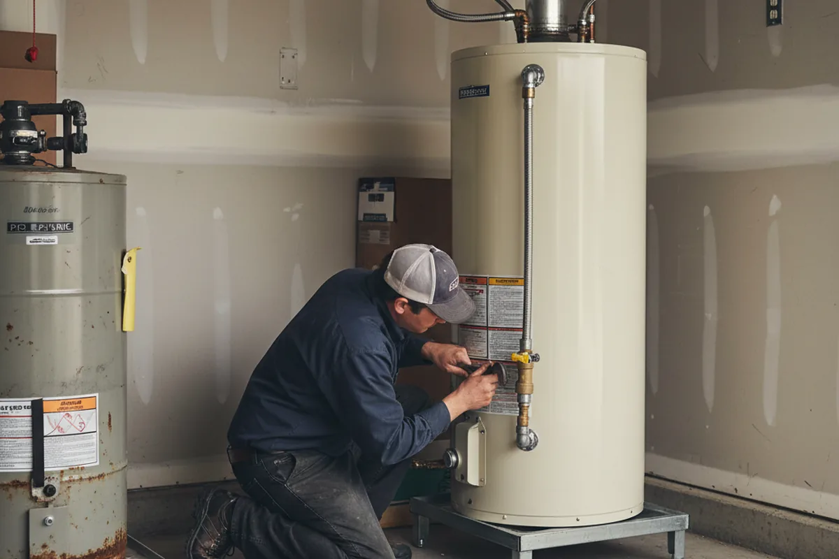 Water heater and shutoff valve replacement in Port Carbon